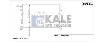 KALE kale radyator al pl brz transit 345920 3