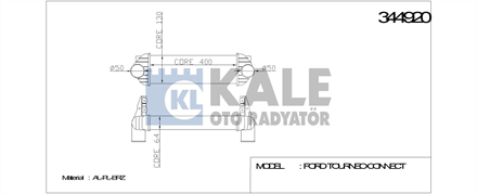 KALE OTO RADYATÖR kale intercooler al pl brz tourneo connect 344920 2