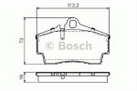 BOSCH bosch disk balata arka 0986494265