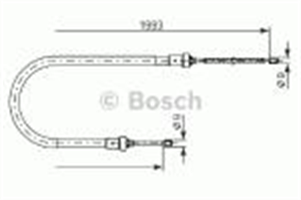 BOSCH bosch fren teli 1993 mm 1987482233 2