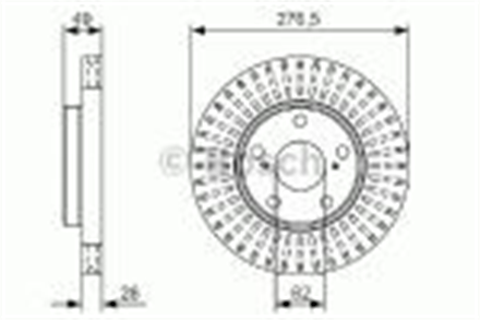 BOSCH bosch disk aynasi on 276 50 mm havalitoyota auris 10 hilux iii 25 d 4d 11 0986479a62 3