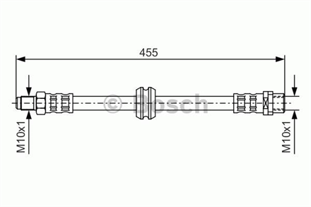 BOSCH bosch arka fren hortumu 455mm bmw 318 Is coupe 95 99 1987476444