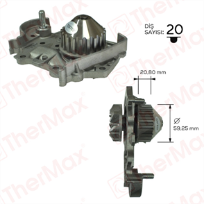 THERMAX  devirdaim mgn r19 16 enj clio symol 14 k7m logan sandero 14i 16i pa1035 t 1120