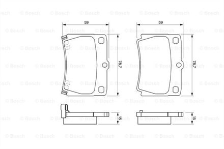 BOSCH bosch disk balata arka 0986424711 2