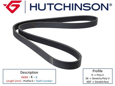 HUTCHINSON hutchinson 1550 k 6 kanalli kayis bmw ford volvo vw opel astra j zafira renault seat vw68409 6pk1550