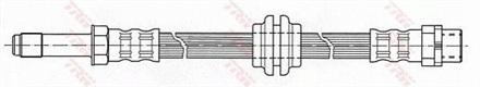 TRW trw fren hortumu sol sag on aks bmw e46 3 serisi 081999 022005 phb426