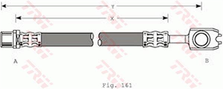 TRW trw fren hortumu sol sag arka aks ic vw passat 18 syncro4 motion phd557