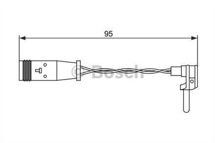 BOSCH bosch fren ikaz kablosu 95mm w203w220w211 00 1987473070