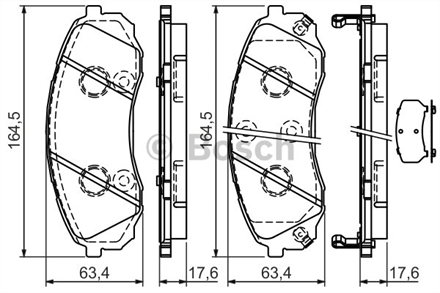 BOSCH bosch disk balata on 0986494377