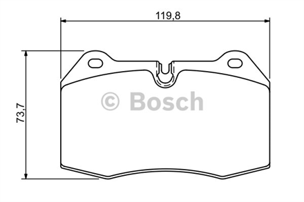 BOSCH on balata bmw m5 92 97 728I 95 01 730Il 94 01 0986tb2247