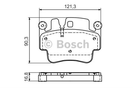 BOSCH bosch disk balata arka 0986494281