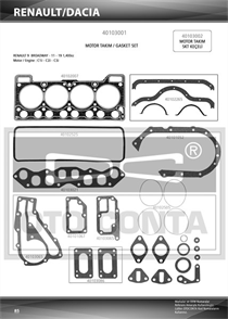 OTOCONTA otoconta motor takim contasi r9 1400 benzinli skc 140mm kecesiz 40103001