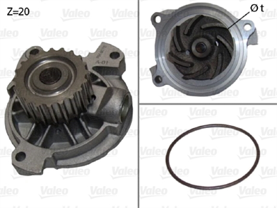 VALEO valeo su pompasi audi a6 100 volvo s70 s80 506920