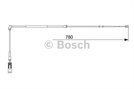 BOSCH bosch disk balata ikaz kablosu on 1220 mm 1987473009
