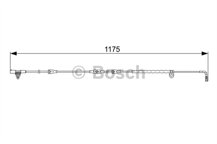 BOSCH bosch fren ikaz kablosu 1178mm discovery iii 04 1987473032