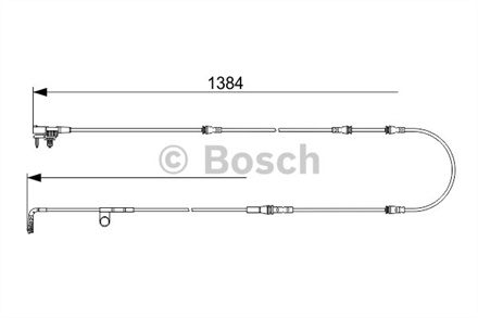 BOSCH bosch disk balata ikaz kablosu 1384mm discovery v 30 4x4 16 1987473582