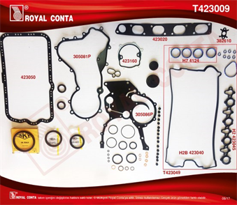 ROYAL royal takim conta skt kecelireinz subplastskcsiz master 22 25 dci g9t g9u t423009