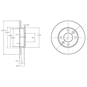 DELPHI delphi fren diski onarka renault 9 11 19 21 clio 82 bg2217