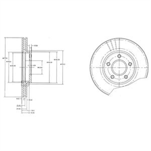 DELPHI delphi fren diski on ford tourneo connect transit connect 0902 bg3826