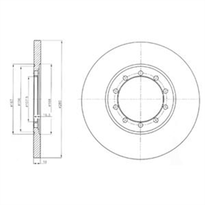 DELPHI delphi fren diski arka ford transit 0706 bg4075