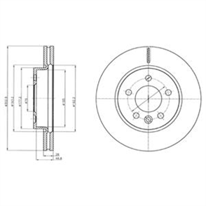 DELPHI delphi fren diski boyali on vw amarok 0910 bg4343c