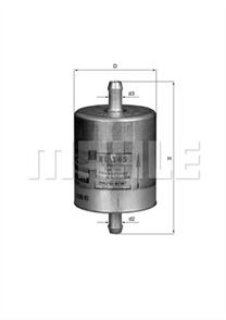MAHLE mahle yakit filtresi in line fuel filter kl145