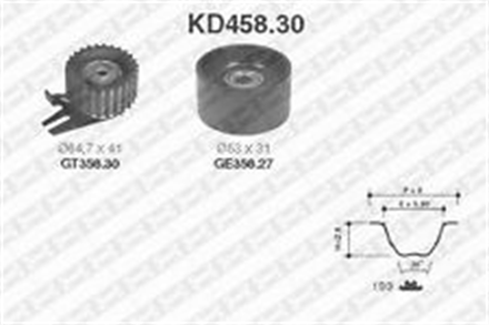 SNR snr eksantrik rulman kiti doblo 19d 00 atb100794592 kd45830