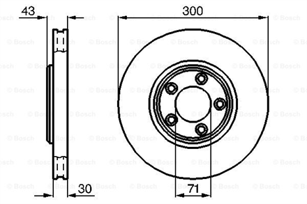 BOSCH fren aynasi on 300 30 28 mm hava kanalli s type 30 24v 101998 032008 s type 27 d 06