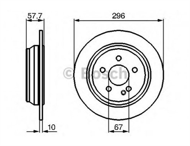 BOSCH  fren diski arka 296 10 8 mm kaplamali yuksek karbon alasimli mercedes benz viano cdi 22 092003 122010 vito 111 cdi 102003 072010 111 cdi vito 102003 072010 113 cdi vito 072010 122014 vito 113 cdi 072