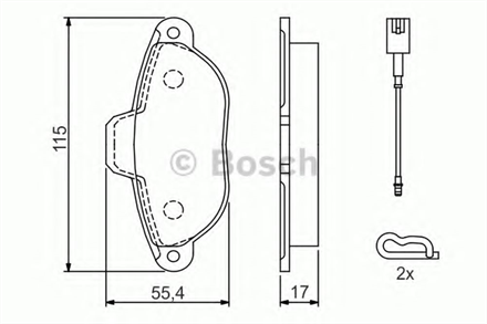 BOSCH bosch disk balata on 0986494115