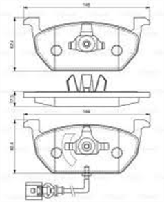 BOSCH bosch disk balata on wva 22035 146 1x62 4x17 5 mm audi a3 2012 seat leon 2013 volkswagen golf v 986494721 3