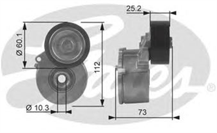 GATES gates alternator gergi rulmani komple opel astra g 16 16v astra h 18 t38212