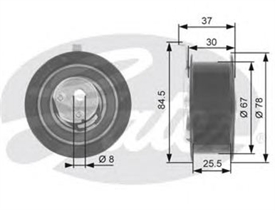 GATES gates triger gergi rulmani fiat doblo 16 16v albea 16 brava bravo 16 16v t43068