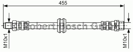 BOSCH bosch arka fren hortumu 455mm bmw 318 Is coupe 95 99 1987476444