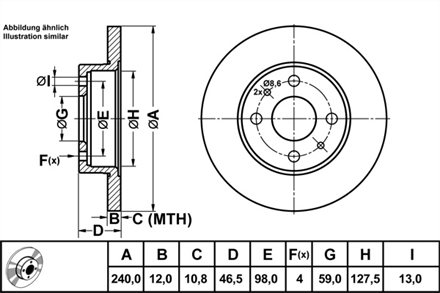 DELPHI delphi fren diski on fiat uno 14 85 bg2313