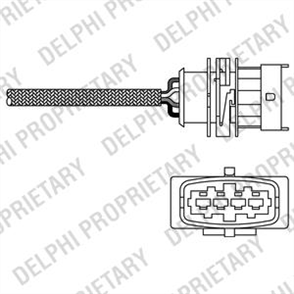 DELPHI delphi oksijen sensoru astra g corsa c 14 16v astra g zafira meriva vectra c 16 16v 00 es20291 12b1