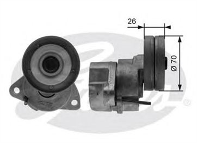 GATES gates alternator gergi rulmani audi a3 golf v jetta 14 tsi 16 fsi t38054