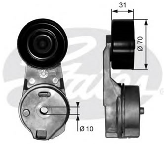 GATES gates komple gergi kutugu fiat albea doblo 13 jtd t39014