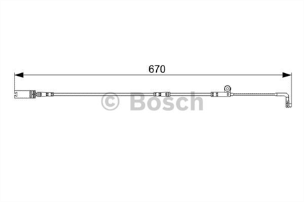 BOSCH bosch disk balata ikaz kablosu 670 mm 1987473002 2