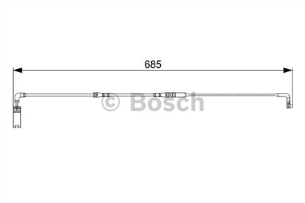 BOSCH bosch disk balata ikaz kablosu 685 mm 1987473003 2