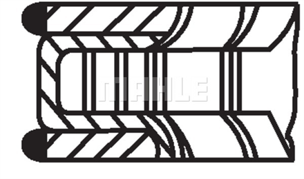 MAHLE mahle segman 8500mm std 206 307 406 407 expert 20 ew10j4 04016n0