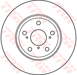 TRW trw fren diski on 5d 295mm auris 07 tekli df4939s