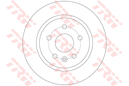 TRW trw fren diski arka opel astra j 13 cdti 14 16 09 df6340