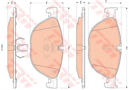 TRW trw on balata bmw 5 f07 09 12f10 f11 f18 5 serisi 10 13 f12 f13 f06 6 serisi 12 f01 f02 f03 10 gdb1838