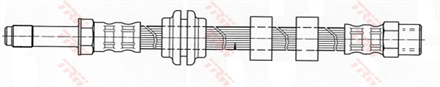 TRW trw fren hortumu sol sag arka aks seat arosa 051997 062004 phb345