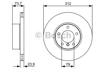 BOSCH  fren diski on 312mm bmw 3 seri e90 f30 0986479381 2