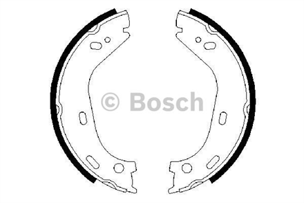 BOSCH bosch el fren balatasi 160 25 mm 0986487126