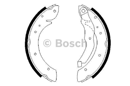 BOSCH bosch pabuclu fren balatasi 228642 mm 0986487327