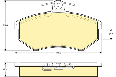 BOSCH bosch disk balata on 0986tb2070