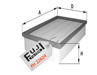 FUJI fuji hava filtresi vito ii 639 109 cdi 123 2003 2004 fh22624